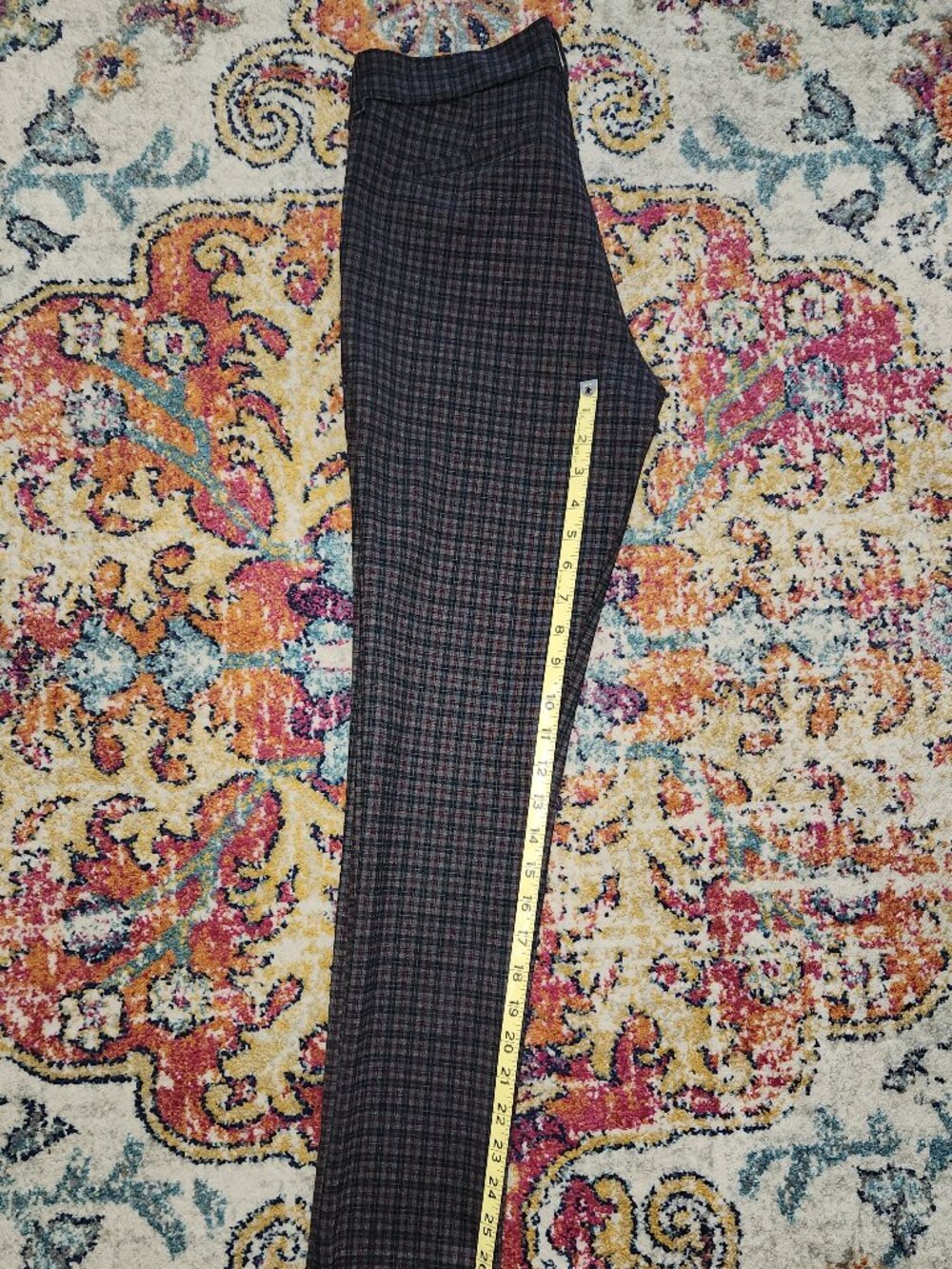 Kut From The Kloth Diana Slim Straight Pant – Dark Grey Plaid (Size 10P) - Picture 11 of 16